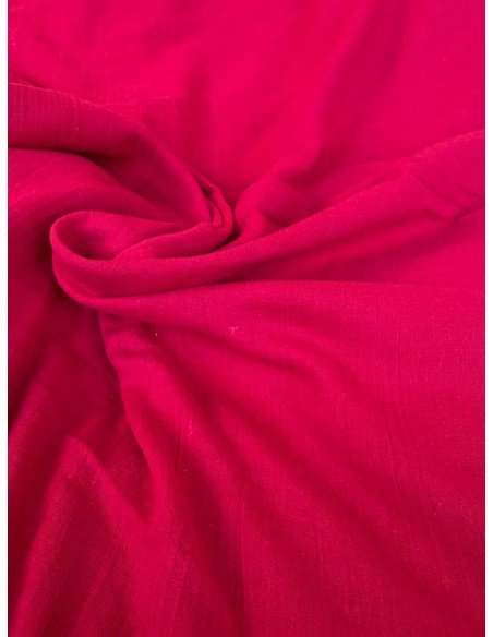 Mussola Garza Cotone Rosso