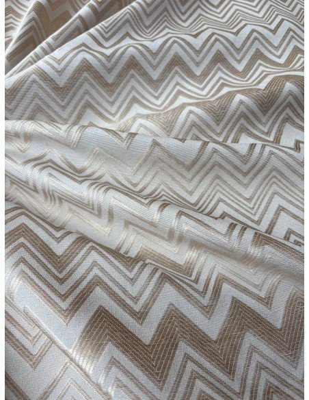 Tessuto Tappezzeria Spigato Beige Panna
