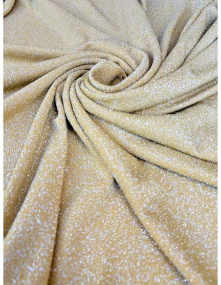 Tessuto Maglia Broadway Lurex Jersey DORATO