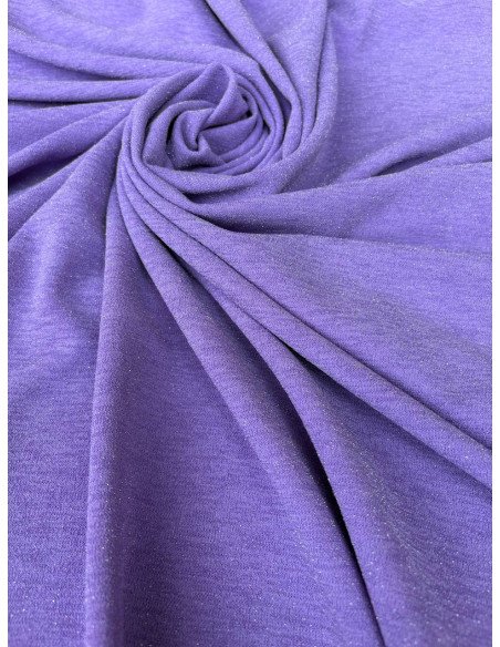 Tessuto Maglia Broadway Lurex Jersey Lillà