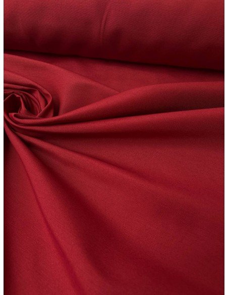 Tessuto Tappezzeria Mezzo Panama Tinto in filo 280 Rosso Scuro