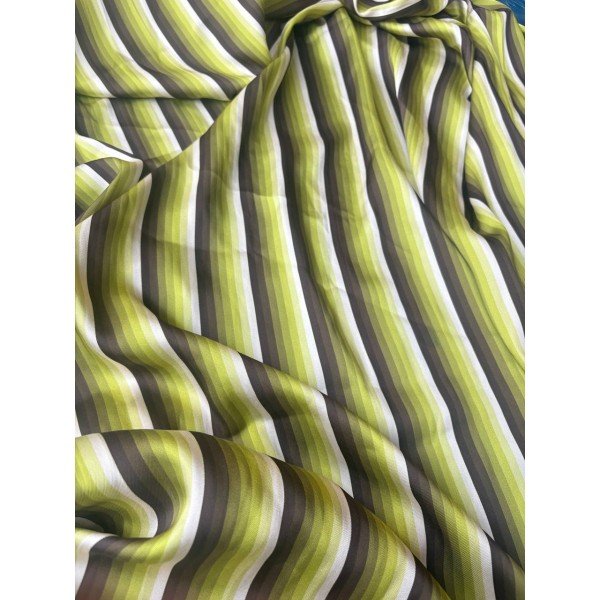 Satin Barrè Verde Riga Verde 3,00x1,50