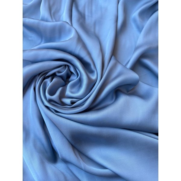 Scampolo Satin Viscosa Celeste Polvere 3,00x1,50