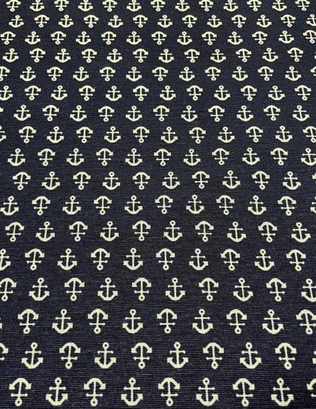 Tessuto Cotone Loneta Marinaro Ancore 280h