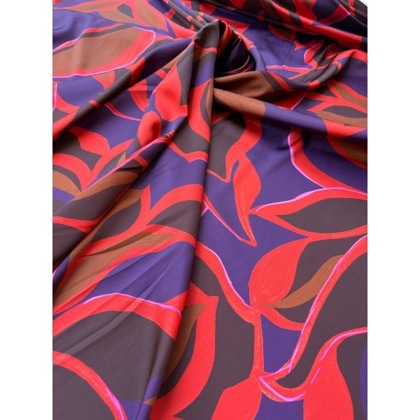 Satin Floreale Viola 2,70x1,50