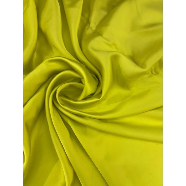 Satin Di Viscosa Verde Limè SOTTOPREZZO