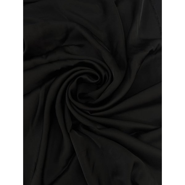 Satin Di Viscosa Nero SOTTOPREZZO