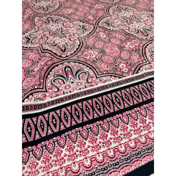 Scampolo Chiffon Floreale Balza WAX ARAB 2,70x1,50