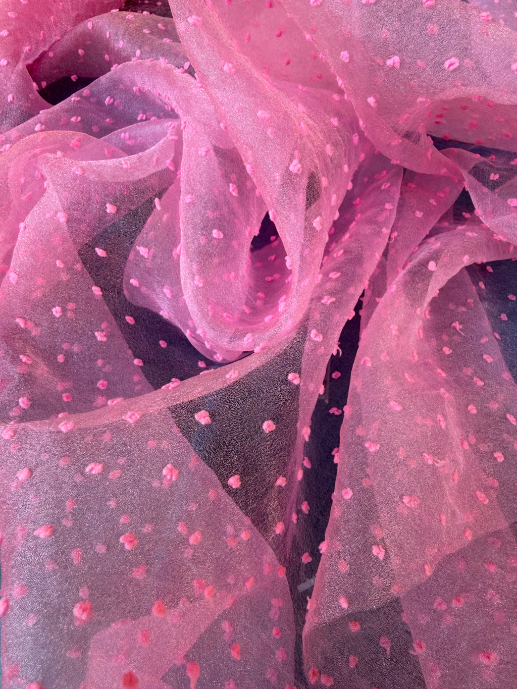 Organza plumetis pois