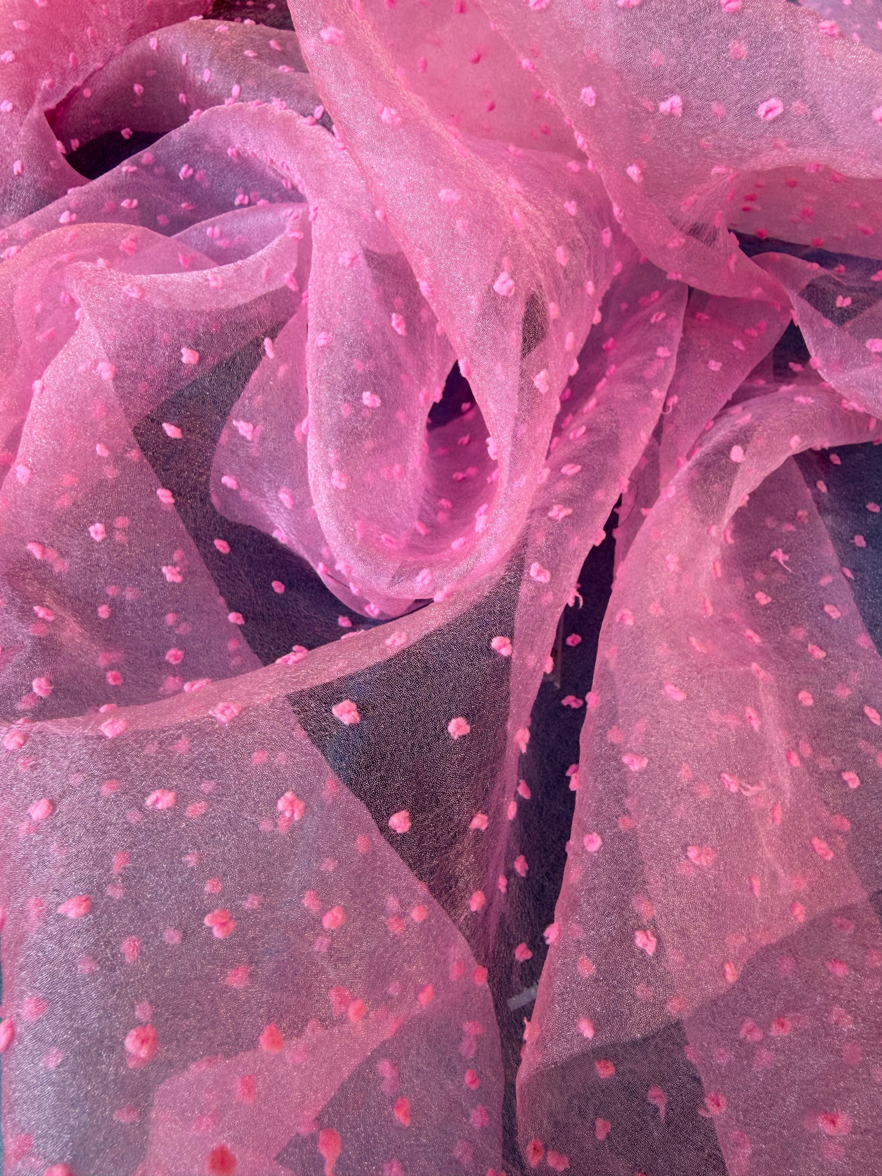 Organza plumetis pois