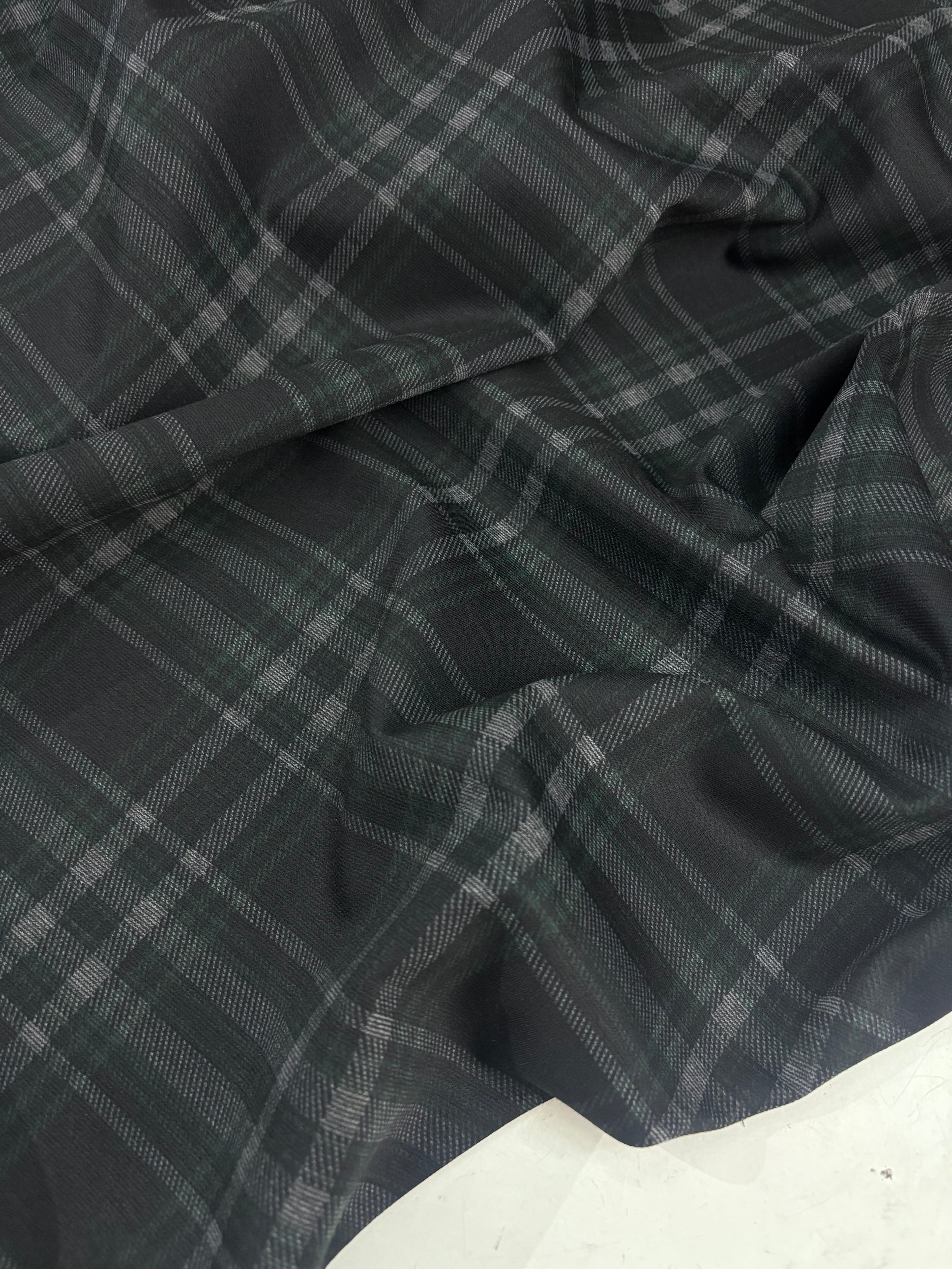 Tessuto Punto Milano Fantasia Tartan Tamigi (sottoprezzo)