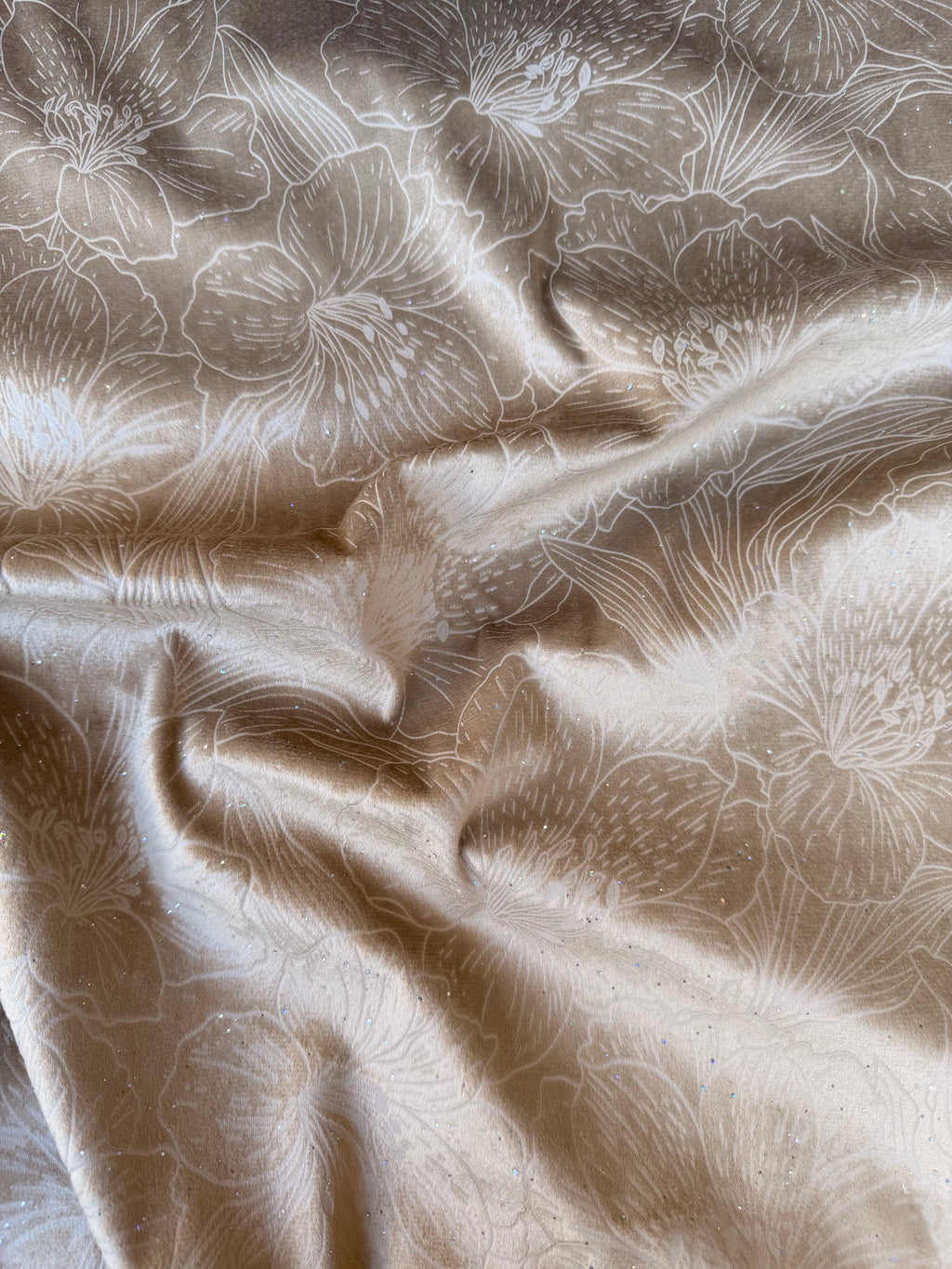 Velluto Floreale Glitter 280