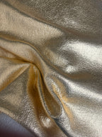 Winter Fleece Fabric Cotton Brushed Gold Glitter