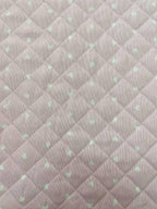 Tessuto Trapuntato Doubleface Rosa Cuori - WorldTessuti