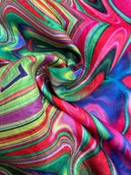 Broccato Stile Missoni Multicolor Geometrico - WorldTessuti