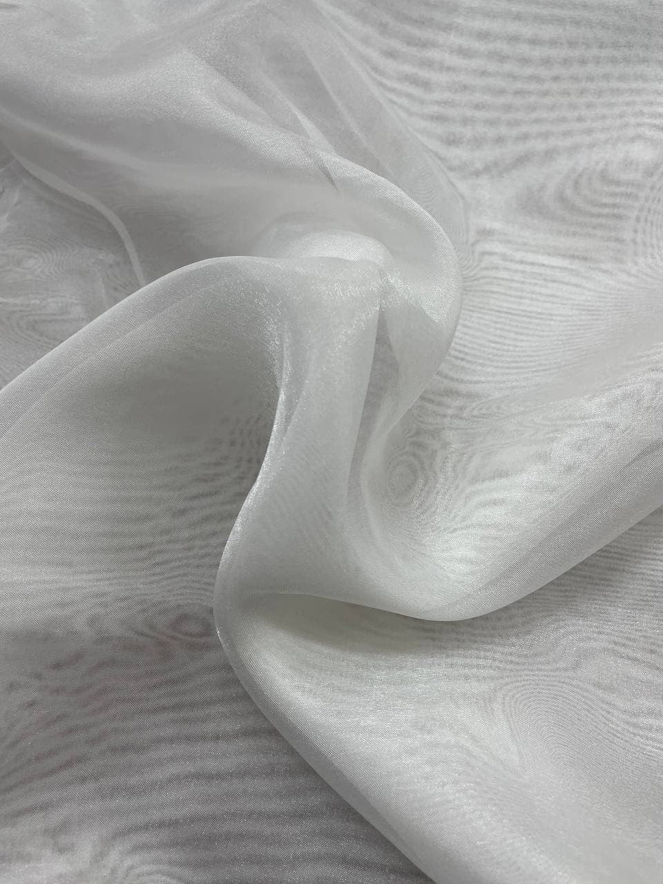 Tessuto Organza Tendaggio Bianco Velo