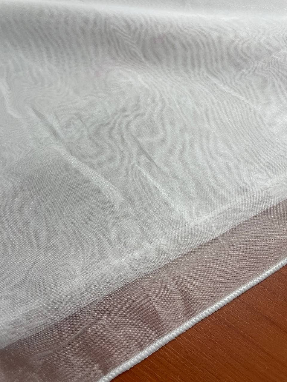 Tessuto Organza Tendaggio Bianco Velo