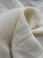 Tessuto Organza Tendaggio Avorio Velo 3 METRI - WorldTessuti