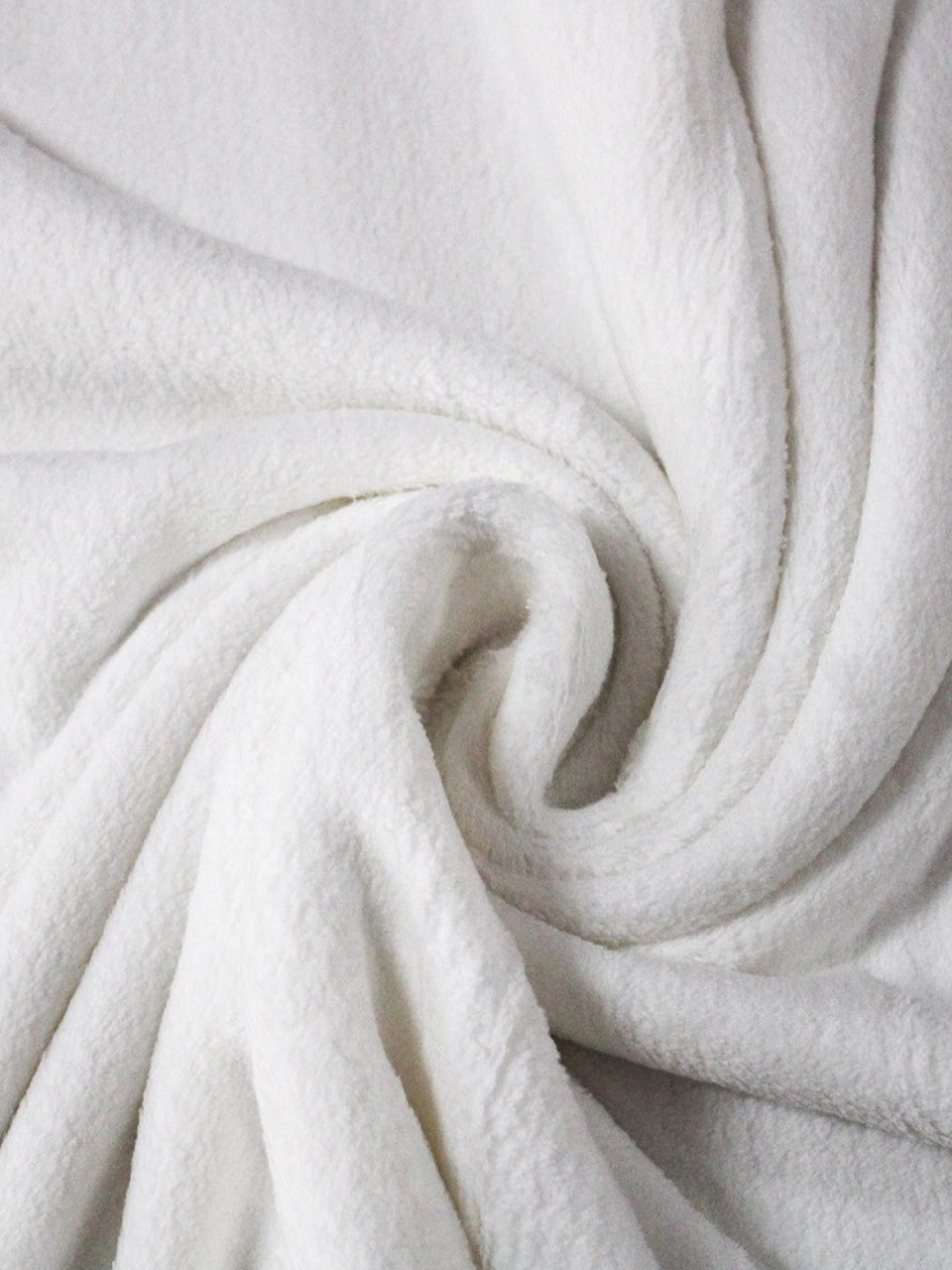 Tessuto Al Metro In Morbido E Caldo Pile Bianco - Tricot Cafe - Foto 5