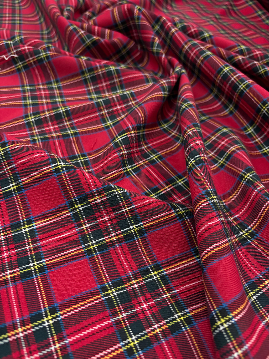 Tartan Scozzese Classic Piccolo Rosso Verde Nero Righetto blu