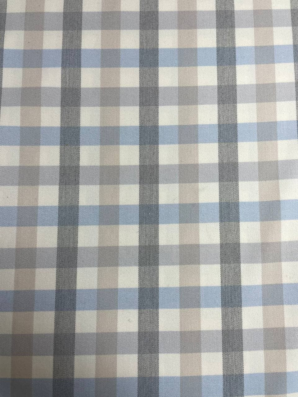 Tartan Scozzese Fondo Bianco Quadro Celeste Grigio