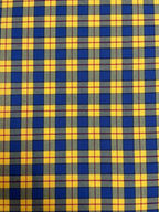Tartan Scozzese Lanetta Quadretto Giallo e Blu - WorldTessuti
