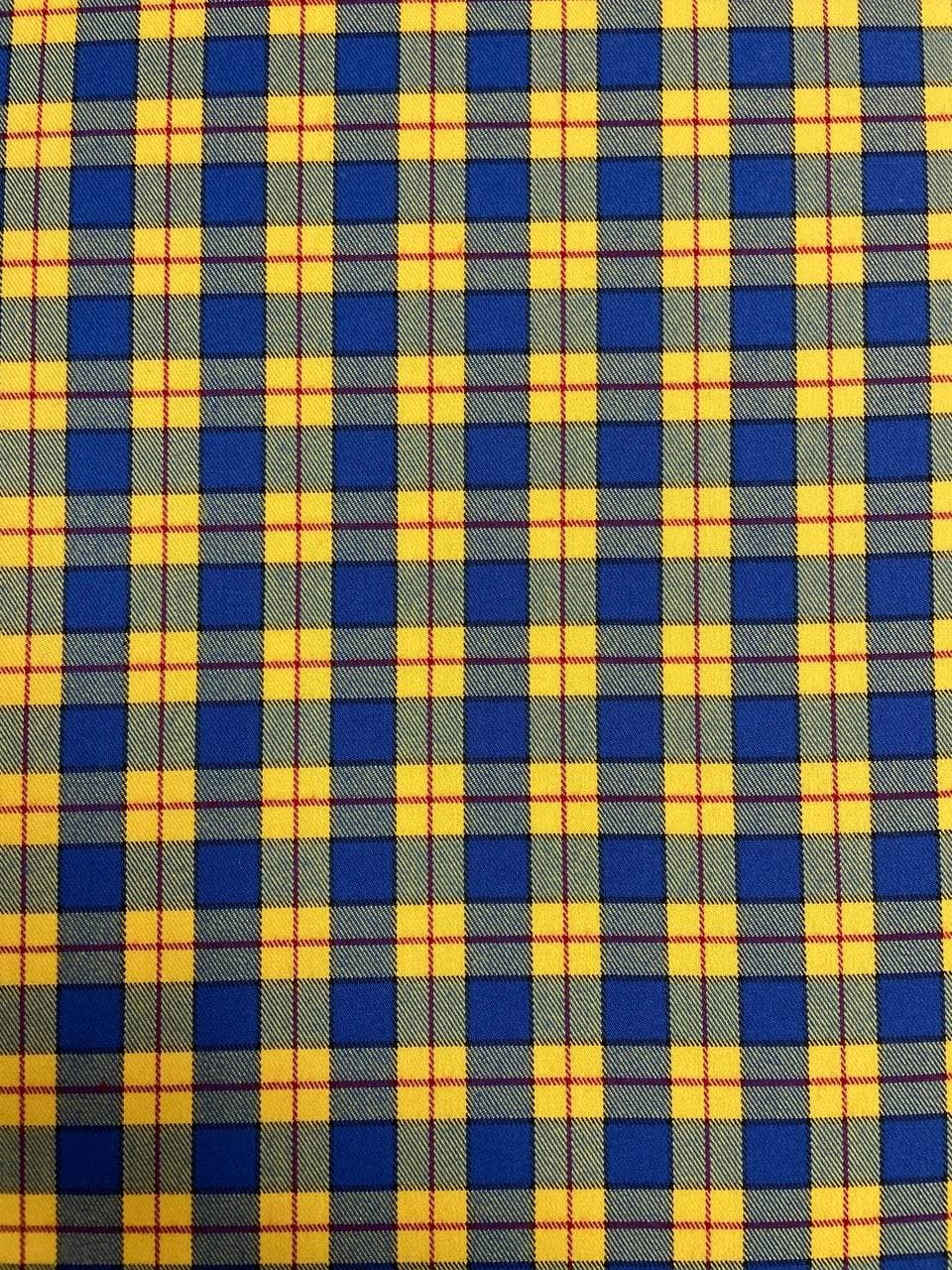 Tartan Scozzese Lanetta Quadretto Giallo e Blu