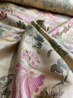 Tappezzeria Stile San Leucio Floreale Dorato - WorldTessuti