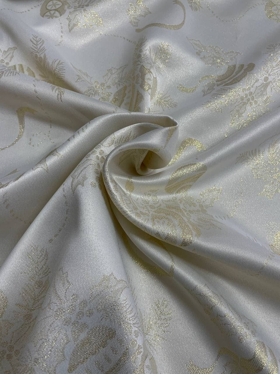 Natalizio Jacquard Lurex Dorato