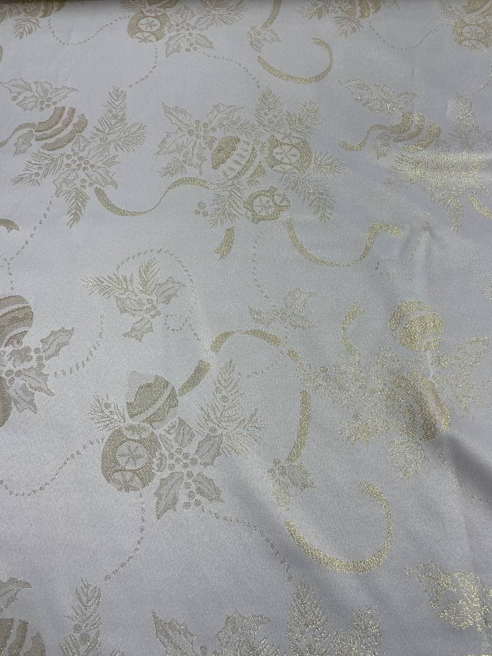Natalizio Jacquard Lurex Dorato