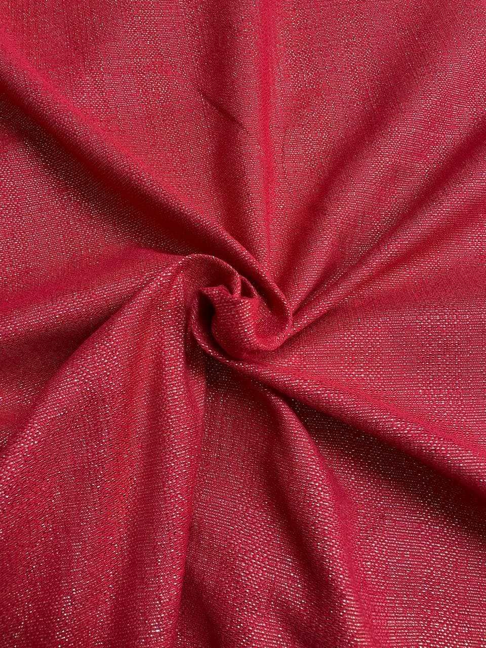 Gobelin Lurex Tinta unita Rosso Panna