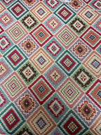 Gobelin Rombi Stile Ricamo Geometrico - WorldTessuti