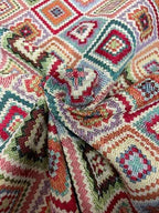 Gobelin Rombi Stile Ricamo Geometrico - WorldTessuti