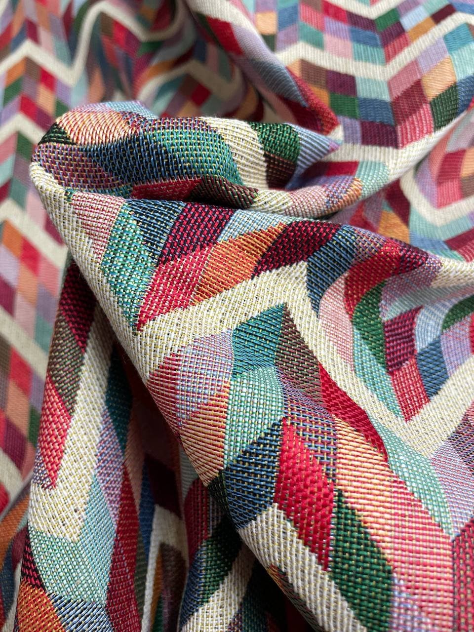 Gobelin Spigato Irregolare Multicolor