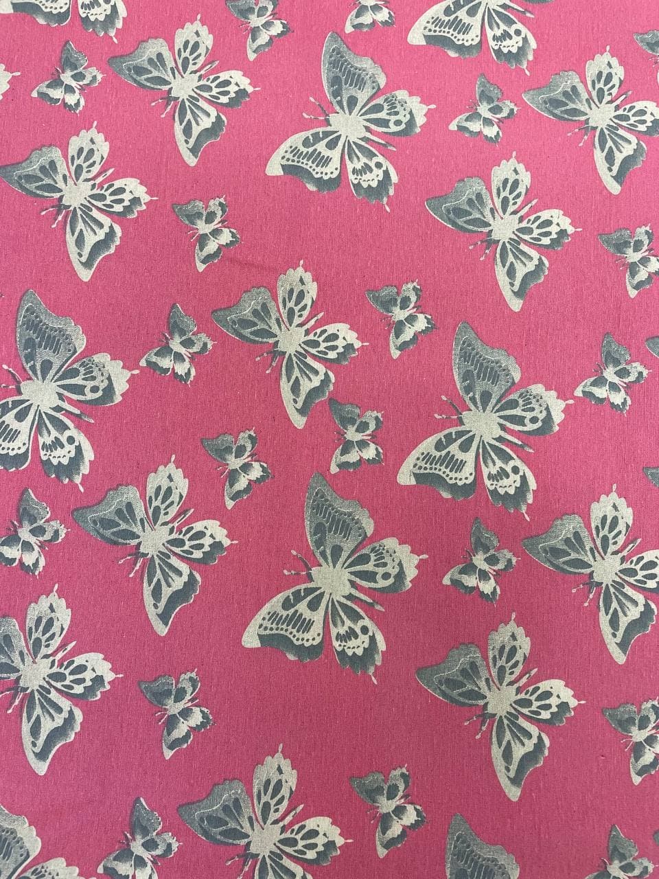 Scampolo Cotone LONETA Farfalle 270X280 - WorldTessuti