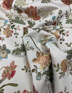 Tappezzeria Stile San Leucio Floreale Avorio - WorldTessuti