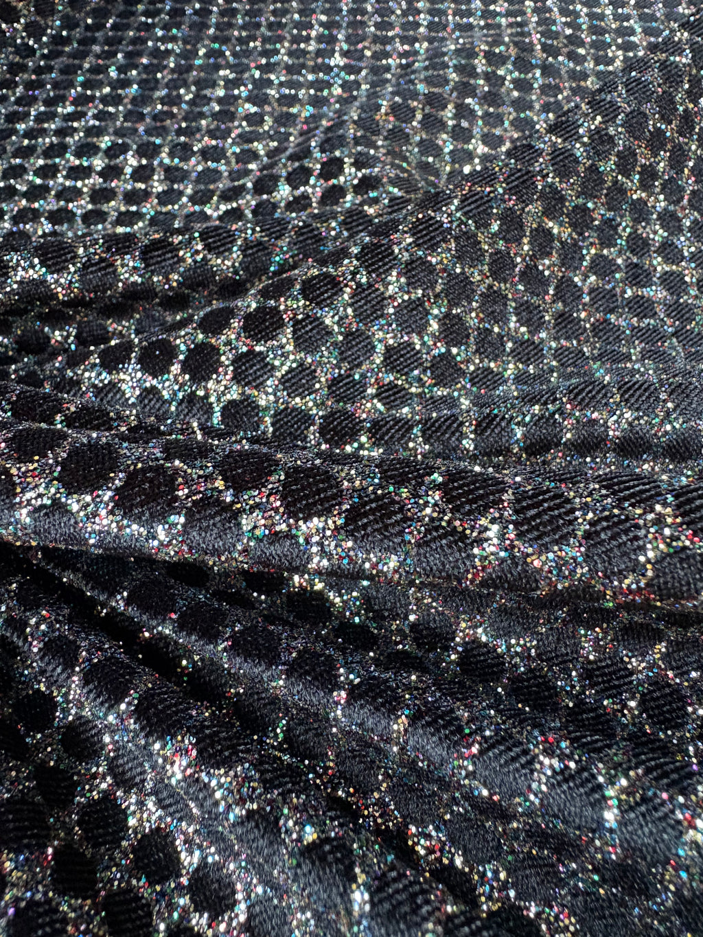 Velluto Elastico Glitter Multicolor