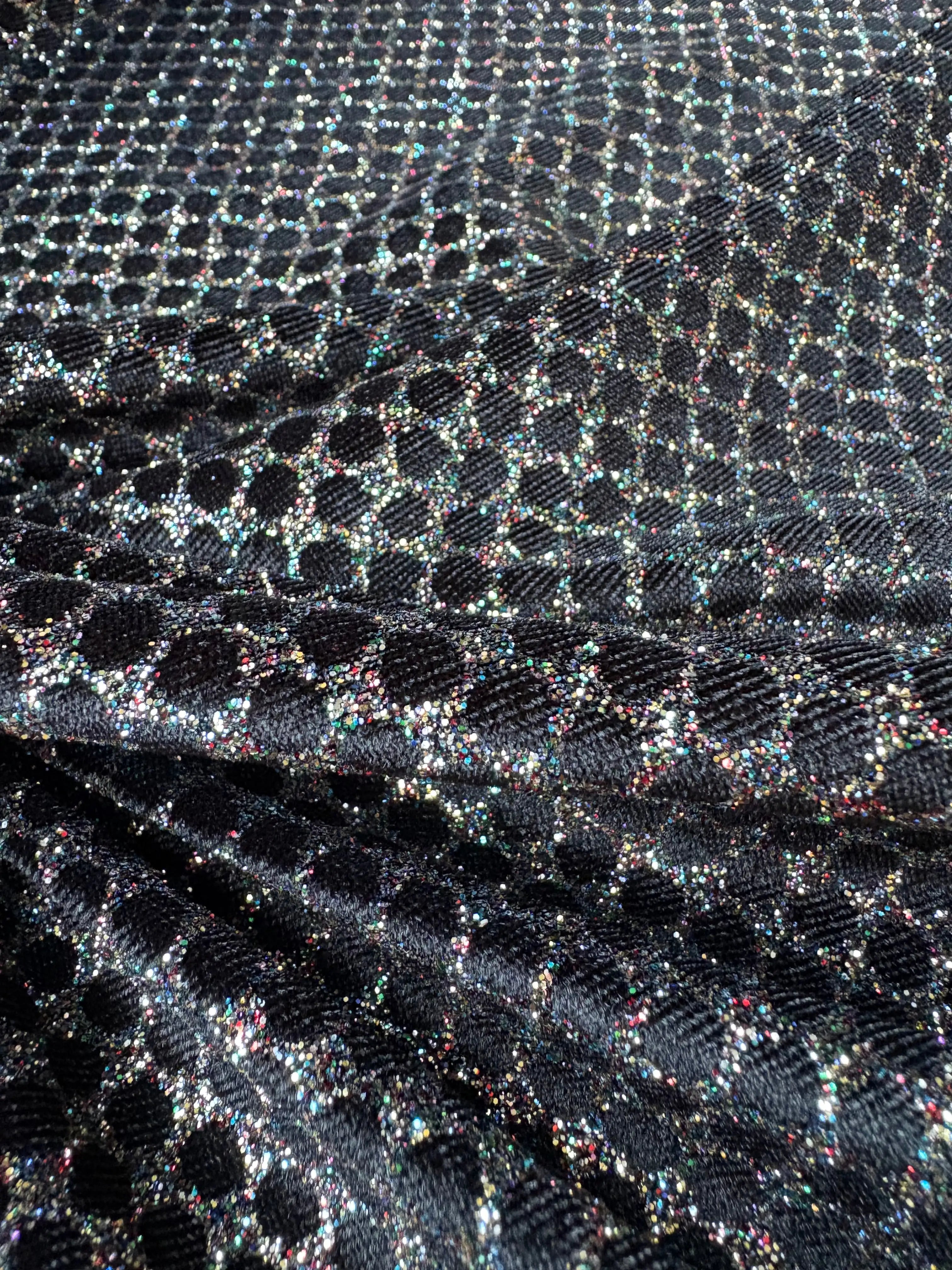 Velluto Elastico Glitter Multicolor