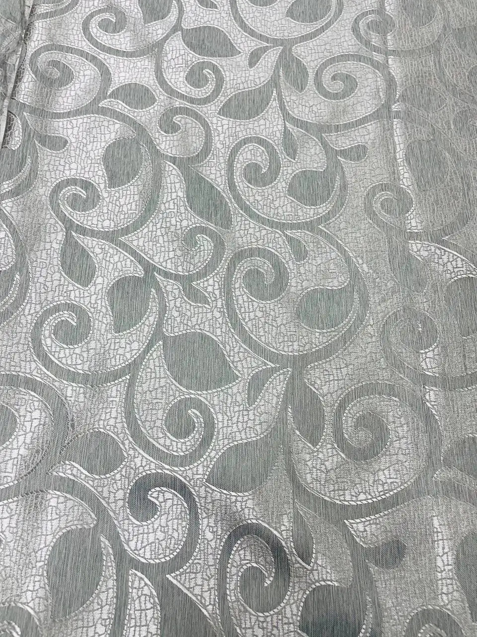 Scampolo Damascato Ramace ARGENTO 2,70X2,80 - WorldTessuti