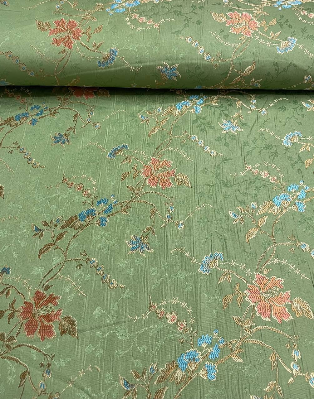 Tappezzeria San leucio Faraone Floreale Verde 280H
