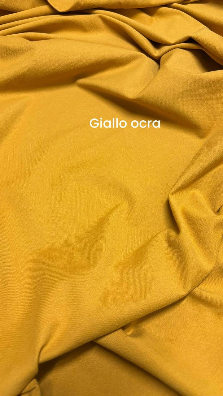 Tessuto Felpa PANTAREI Cotone Garzata Elastica