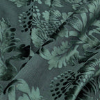 Damascato Jacquard Velluto Operato Verde - WorldTessuti