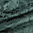 Damascato Jacquard Velluto Operato Verde - WorldTessuti