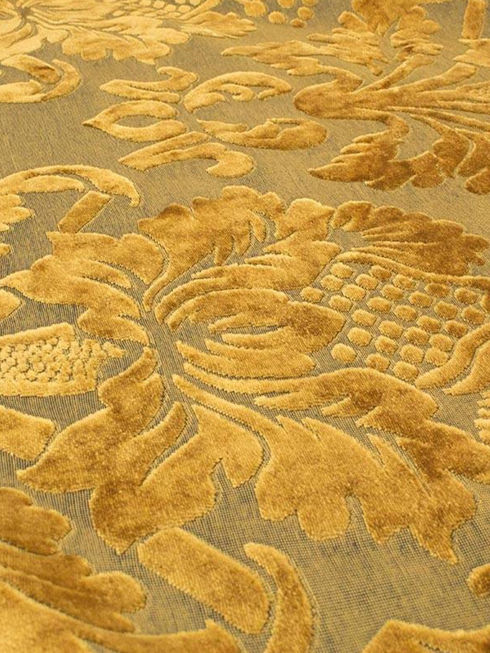 Damascato Jacquard Velluto Operato ORO