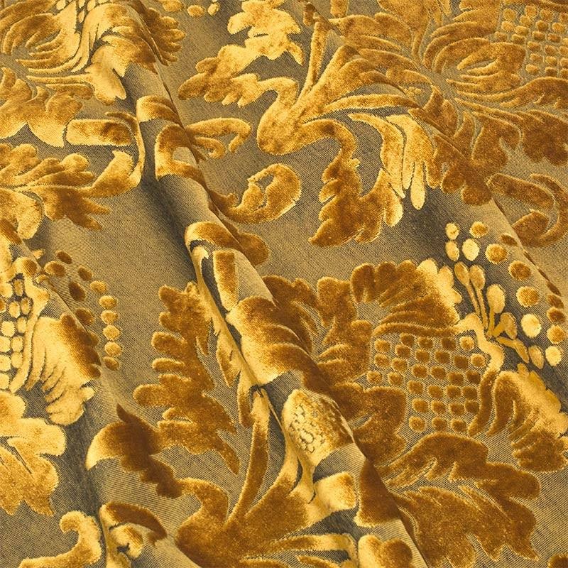 Damascato Jacquard Velluto Operato ORO