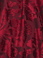 Damascato Jacquard Velluto Operato Bordeaux - WorldTessuti