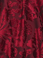 Damascato Jacquard Velluto Operato Bordeaux - WorldTessuti