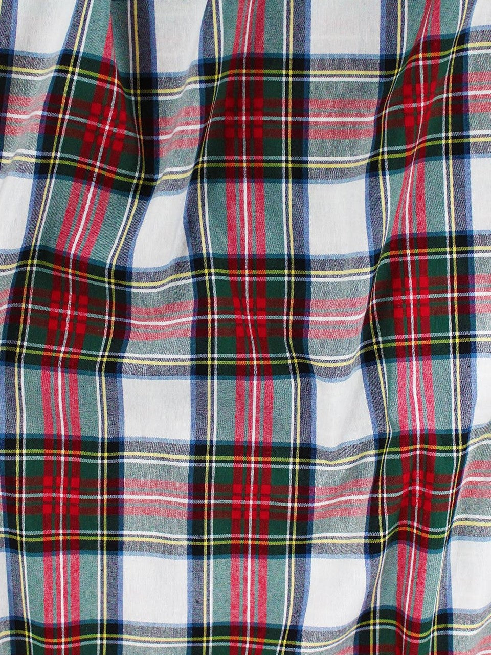 Scozzese Tartan Cotone Bianco 280