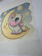 Pannello Unicorno Luna 100x140 - WorldTessuti