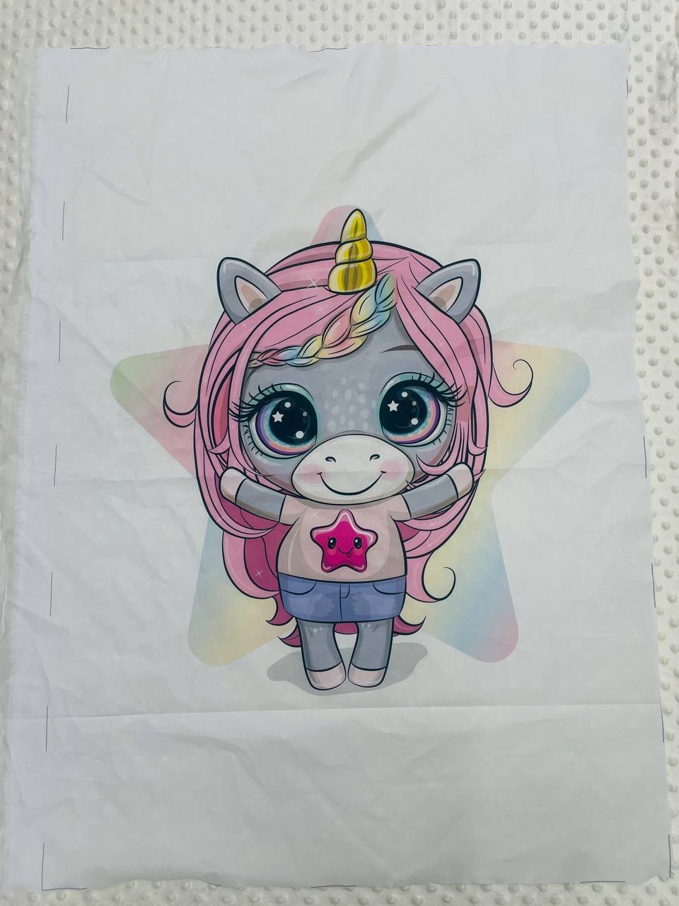 Pannello Cotone unicorna 100X70